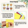 Fennoral 12 Pack Butterfly Craft for Kids Make Your Own Butterfly Foam Stickers with Beads DIY Arts and Crafts for Kids Boys Girls Party Favor Summer Fall Decoration Birthday Gifts