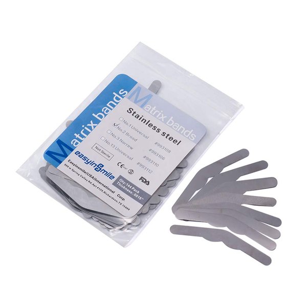 Dental Matrix Band Tofflemire Type 0.04mm Stainless Steel (#2)