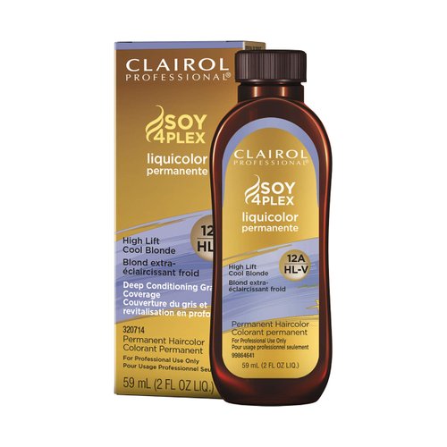 Clairol Professional Permanent Liquicolor for Blonde Hair Color, 12a High Lift Cool Blonde, 2 oz
