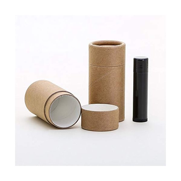 50 mL Kraft Paperboard Lip Balm/Salve/Cosmetic/Lotion/Deodorant Tubes x 12