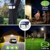 intelamp Solar Outdoor Lights,6000mAh Motion Sensor with Dual Sensors,Waterproof Flood Lights 270°Wide Angle for Outside with 3 Modes