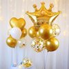 8Pcs Gold Crown Foil Balloons Party Decorations.Wedding Bridal Shower Marriage Engagement Party Supplies