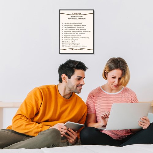 12 Things To Always Remember- Inspirational Wall Art Print- Motivational Wall Decor For Bedroom Decor, Home Decor, Classroom Decor, Room Decor Aesthetic, Office Decor Positive Quote Print- 8x10"