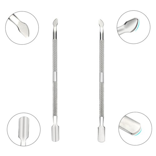XINMEIWEN 8Pieces Cuticle Trimmer Cuticle Nipper Cuticle Remover Cuticle Cutter with Cuticle Pusher Stainless Steel Cuticle Cutter Clipper Nail Tools for Fingernails and Toenails (Silver)