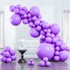 PartyWoo Lavender Balloons, 100 pcs Light Purple Balloons Different Sizes Pack of 36 Inch 18 Inch 12 Inch 10 Inch 5 Inch Purple Balloons for Balloon Garland or Arch as Party Decorations, Purple-Y15