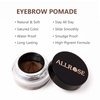 ALLROSE Eyebrow Stamp and Eyebrow Stencil Kit - Eye Brow Stamping Kit for Perfect Bushy Eyebrows, 20 Brow Stencils, Brow Stamp Trio Kit with Sponge Applicator, Waterproof Eyebrow Kit, Blonde