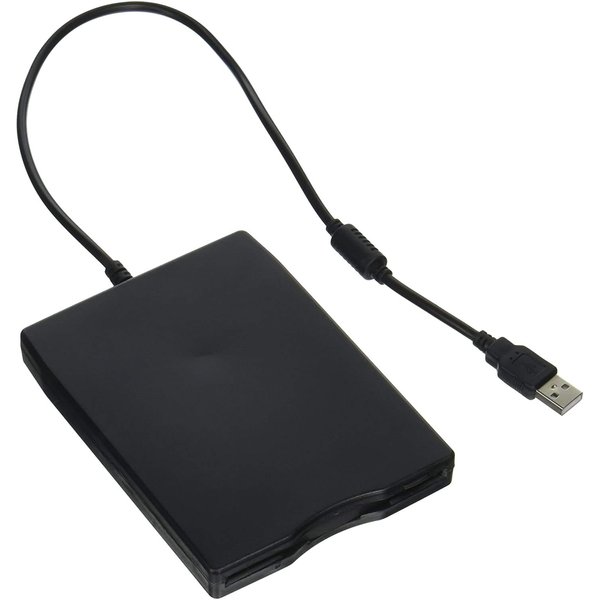 Nice2MiTu 3.5" USB External Floppy Disk Drive Portable 1.44 MB FDD USB Drive Plug and Play for PC Windows 10 7 8 XP Vista Mac Black (1P)