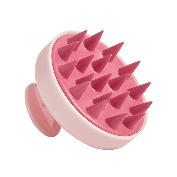 Hair Scalp Massager Soft Silicone Scalp Brush Shampoo Brush Scalp Exfoliator Scalp Massager for Hair Growth/Dandruff Removal, Head Massager for Hair Care Styling Tools Appliances (1x pink)