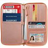 Travel Document Organizer - RFID Passport Wallet Case Family Holder Id Wristlet