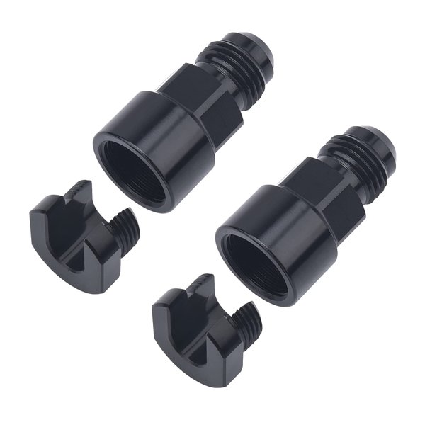 EVIL ENERGY 6AN Male to 3/8" & 5/16" Quick-Disconnect Female EFI Fuel Rail Fitting Aluminum