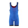 Matman Reversible Wrestling Singlet Freestyle Greco Roman Folkstyle Men Boys Standard Blue Red Made in USA (4X-Small)