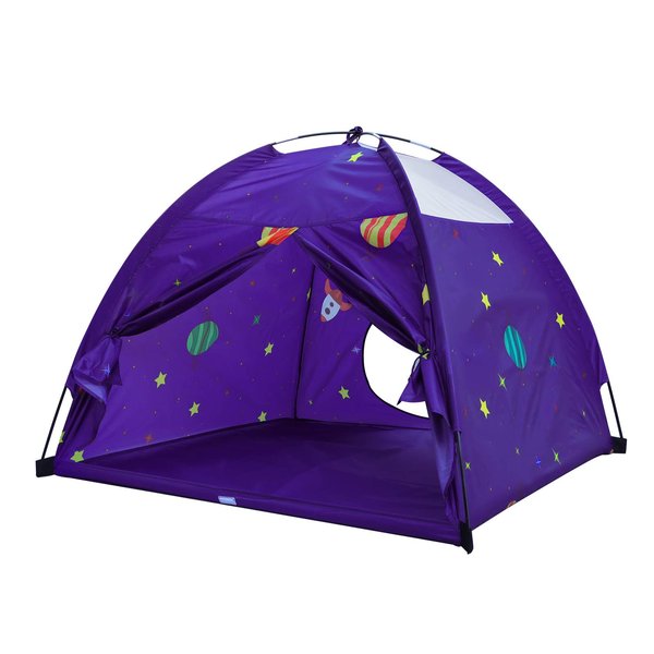 Homfu Kids Play Tent Outdoor Boys Indoor Playhouse for Children Tents Toddler Girls Gift Game Play HouseToys (Purple)