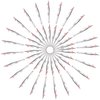 sansheng 48 Pcs Tweezers For Eyebrows - Slant Tip Steel Tweezers - Tweezer Set for Eyebrow Shaping and Facial Hair Removal - Best tool for Men and Women (Silver)