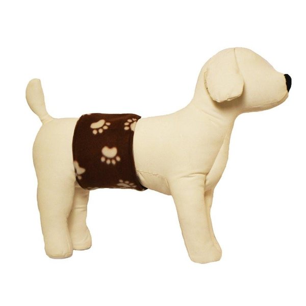 Cuddle Bands Premium Belly Band for Male Dog Training and Incontinence (Paw Print) (Small: 14-16)