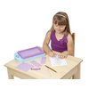 Melissa & Doug Princess Design Activity Kit - 9 Double-Sided Plates, 4 Colored Pencils, Rubbing Crayon