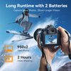 ENEGON NP-FZ100 20W Dual-Battery Memory Fast Charger Set Compatible with Sony Alpha 7 iv,Alpha 7 iii,A9,A9R, A6700, A6600,FX3, FX30,A1, 2-Pack 3000mAh Batteries,SD Card Slot, LCD Display