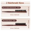 Teasing Comb for Fine Hair, 2Pcs Teaser Brush Teasing Comb Rat Tail Combs, Teasing Brush Boar Bristle For Hair Stylist