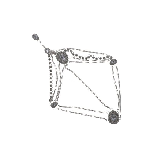 Leadigol Crystal Head Chain Exquisite Headband Bridal Girl Headdress Bohemia Hair Accessories