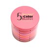 FantasyDay Pro 5 Colors Compact Powder Blush/Cheek Blusher Makeup Palette Contouring Kit With Blush Brush Pressed Powder Baked Mineral Blush Set - Ideal Makeup Gift for Your Beloved One