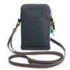 CHALA Dazzled Cell Phone Crossbody Purse-Women PU Leather Multicolor Handbag with Adjustable Strap - Turtle - turquoise
