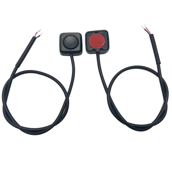 12V 24V Mini Momentary Push Button ON-Off Switch [2-Pack], Easy to Install Surface Mount Button Switch