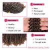 Ombre Spring Twist Hair 8Inch Crochet Braids Short Curly Synthetic Braiding Hair Extensions Low Temperature Fiber 30Strands /pack 3packs sale (T27)