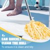 Maxcheck 2 Pcs Synthetic Chamois Mop Absorbent Mop Head Car Boat Drying Thirsty Mop for Marine Deck Cleaning, Yellow