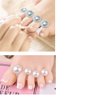 Toe Separator for Nail Polish Pedicure, Silicone Toe Spacers for Feet, 8pcs Spacers, Stretchers, Spreaders, Polish Guards(Pearl)