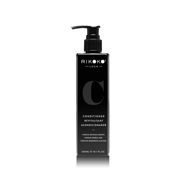 Rikoko LOCK Coconut Conditioner with Ginger and Hair Softening Hibiscus - 300 mL - All Natural Conditioner For All Hair Types - Repair and Replenish - Paraben and Sulfate-Free Conditioner For Women