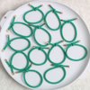 Elastic Knot Hair Ties Elastics,Stretch Rubber Bands,Pack of 12,Women Elastic Knotted Hair Rope Ponytail Holders for Women Girls(Green)