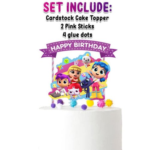 True and the Rainbow Kingdom Cake Topper For Cartoon Birthday Party Decorations