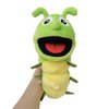 Plush Animal Hand Puppets for Kids & Adults Cartoon Caterpillar Stuffed Animal Hand Puppets with Movable Mouth Plush Interactive Toys Hand Puppet Plush Toys for Storytelling Show Theater