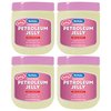 NuValu Petroleum Jelly, 6 oz, Pack of 4 (Fresh Scent Baby Pink)