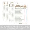 DISTINCTIVS Woodland Bear Baby Shower - All Things Woodland and Mommy or Daddy Matching Game (2 Game Bundle) - 20 Dual Sided Cards