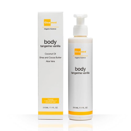 Cicamed Organic Science Hydrating Body Lotion Vanilla Tangerine,White,210 ML/ 7.1 FL. OZ.