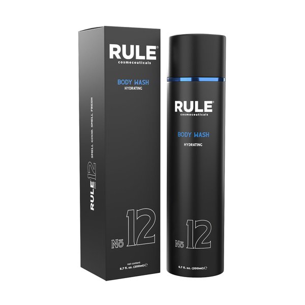 RULE Body Wash with Coconut Oil, Chamomile, and Aloe Vera Perfect for Daily Use to Cleanse and Moisturize 6.7 fl oz