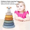 Learn It Bro Soft Silicone Building Blocks Montessori Toy for 6+ Months Baby (Grey Koala)