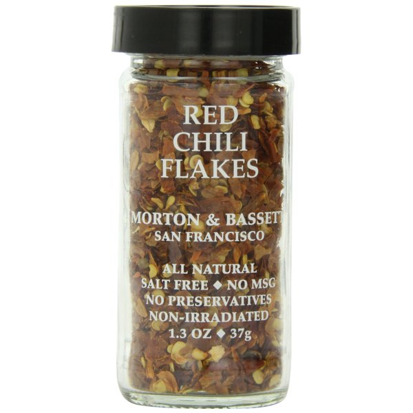 Morton & Bassett Red Chili Flakes, 1.3-Ounce Jars (Pack of 3)