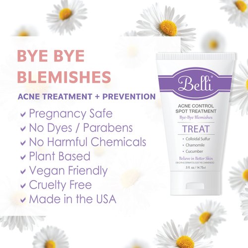 Belli Skincare Acne Control Spot Treatment - Skin Care Treatment - Acne Treatment - Vegan Face Wash - Pregnancy Acne Treatment - Acne Spot Treatment for Face - Face Care