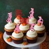 Rsstarxi 24 Pack Christmas Cupcake Toppers Theres Some Ho Ho Hos in This House Cupcake Picks Merry Christmas Cake Decorations for Dancing Girl Xmas Holiday Bachelorette Birthday Party Supplies Pink
