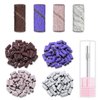 Small Sanding Bands for Nails Drill, 160Pcs Nail Sanding Drill Bits Set with 3.1mm Mini Mandrel Nail Bit, 80/150/180/240Grit Nail Sanding File for Acrylic Nail Prep Polishing Manicure Pedicure