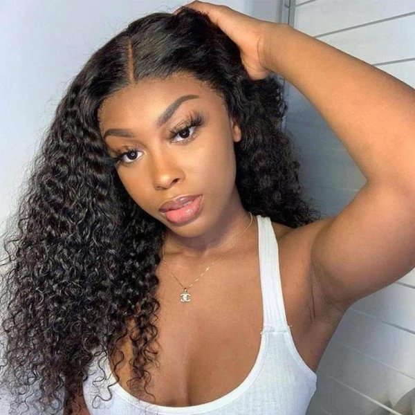 Tuneful Deep Wave Lace Front Wigs Human Hair Pre Plucked 220 Density 13x6 HD Transparent Lace Frontal Human Hair Wig 22 Inch Glueless Curly Wigs Human Hair for Women