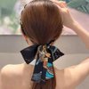 PERFECTSIGHT 3Pcs Headbands for Women Long Ribbon Headband, Boho Knotted Satin Fabric Head Bands for Women's Hair Fashionable Adjustable Bow Bowknot hairbands Lady Women Girls Hair Hoops Accessories