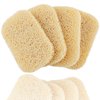 Non-Slip Soap Saver Pads - Self-Draining Soap Bar Holder for Shower, Bathroom and Travel - 4 Piece Beige Set
