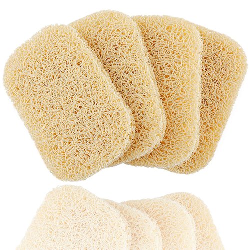 Non-Slip Soap Saver Pads - Self-Draining Soap Bar Holder for Shower, Bathroom and Travel - 4 Piece Beige Set
