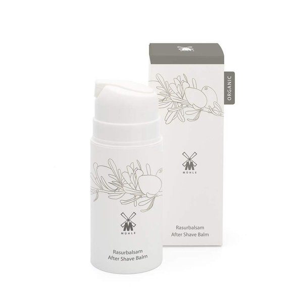 MÜHLE Organic Aftershave Balm | Natural Aftershave Face Moisturizer for Sensitive Skin with Aloe Vera & Essential Oils | Anti-Burn Soothing for Irritation Against Dry Skin | TSA Travel Size Friendly | BDIH Certified | 100% Vegan | 100mL (3.38 oz) Bottle