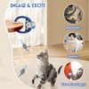 Kezlume Cat Toy Interactive for Indoor Cats, Smart USB Rechargeable Door Hanging Automatic Retractable Kitten Toys, Teaser Electronic Self Play Feather Cat String Toys Attached with 3 Catnip Mice Blue