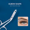 Stainless Steel Eyebrow Scissors Handle Shaped Eyebrow Tweezers Straight Flat Tip Tweezers Hair Plucker for Trimming and Shaping, Face Care Tools for Women