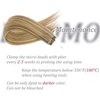 Micro Link Hair Extensions Human Hair 30g 18inch(#18613) Dark Blonde Microlink Hair Extensions Human Hair Microbead Hair Extensions Microlink Hair Extensions Micro Link Hair Extensions For Women