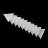 MIOBLET 10Pcs White Plastic Triangle Tray Nail Art Rhinestones Gems Crystal Beads Sorting Tray Manicure Tool